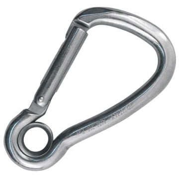 Kong Harness Eye Carbon Parlak Karbon Çelik Asimetrik Gözlü Anahtarlık Karabina 1,5 kN 52 mm Keylock 435B0G110KK