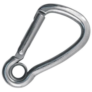 Kong Harness Eye Carbon Parlak Karbon Çelik Asimetrik Gözlü Anahtarlık Karabina 1,5 kN 65 mm Keylock 435C0G110KK