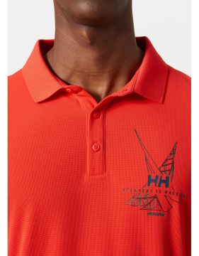 Helly Hansen Hp Race Polo Yaka T-Shirt Kırmızı