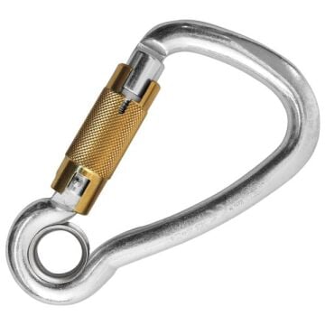 Kong Harness Eye Carbon Auto Block Parlak Karbon Çelik Asimetrik Gözlü Otomatik Kilitli Anahtarlık Karabina 22 kN 125 mm Keylock 435LRG11PKK