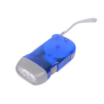 Headlight Dinamolu Acil Durum Deprem El Feneri Mavi
