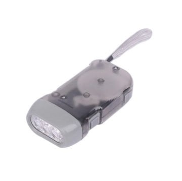 Headlight Dinamolu Acil Durum Deprem El Feneri Siyah