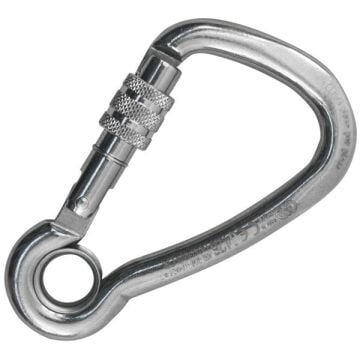 Kong Harness Eye Inox Screw Sleeve Parlak AISI 316 Paslanmaz Çelik Asimetrik Gözlü Vidalı Anahtarlık Karabina 15 kN 85,5 mm Keylock 535EDGPP5KK
