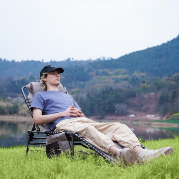 KingCamp Berlin Classic Comfort 2'li Set 5 Kademeli Katlanır Şezlong Kampet Beige