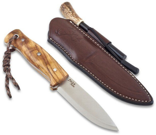 Cem Emir Doğa Zeytin Bushcraft Survival Bıçağı (Ateş Başlatıcılı)