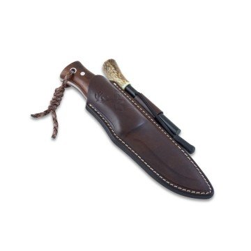 Cem Emir Doğa Ceviz Bushcraft Survival Bıçağı (Ateş Başlatıcılı)
