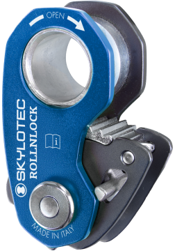 Skylotec Rollnlock Mavi Alüminyum Çok Amaçlı Halat Tutucu Makara EN 567 EN 12278 EN 12841 B