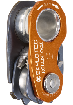 Skylotec Rollnlock Turuncu Alüminyum Çok Amaçlı Halat Tutucu Makara EN 567 EN 12278 EN 12841 B