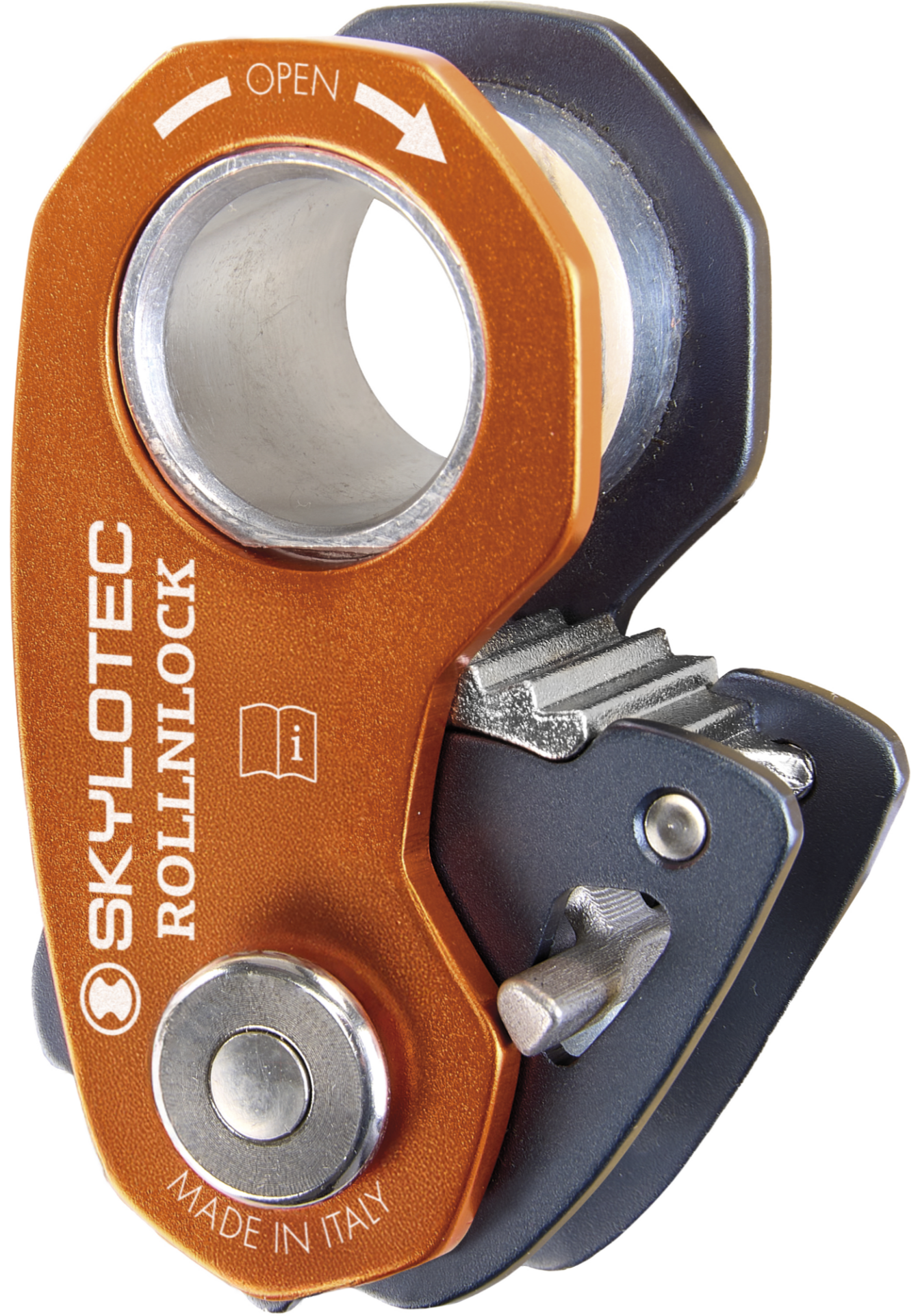 Skylotec Rollnlock Turuncu Alüminyum Çok Amaçlı Halat Tutucu Makara EN 567 EN 12278 EN 12841 B