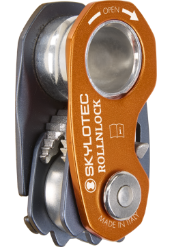 Skylotec Rollnlock Turuncu Alüminyum Çok Amaçlı Halat Tutucu Makara EN 567 EN 12278 EN 12841 B