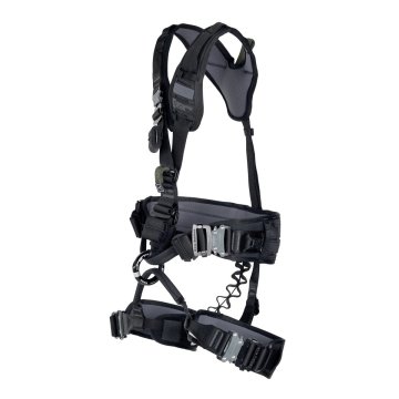 Tactic Master Tactical Full Body Harness Black Fast Emniyet Kemeri