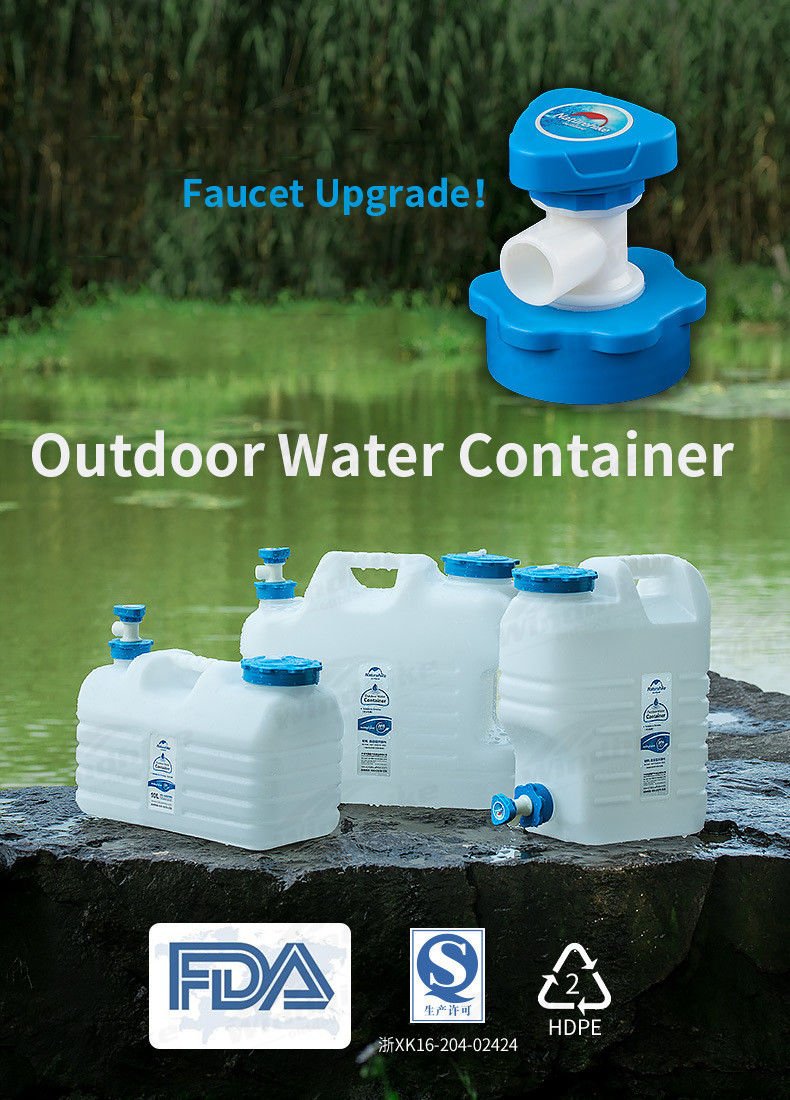 Naturehike Musluklu Taşınabilir 24 Litre Çok Amaçlı Kamp Su Bidonu
