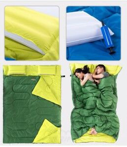 Naturehike Yastıklı Çift Kişilik Uyku Tulumu Kahve SD15M030-J