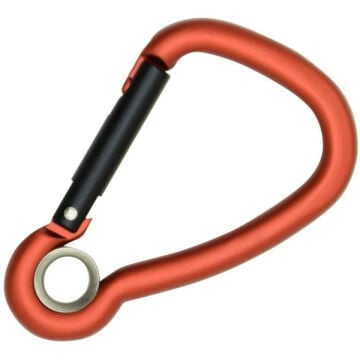 Kong Harness Eye Alu Kırmızı / Siyah Alüminyum Asimetrik Gözlü Anahtarlık Karabina 1,5 kN 65 mm Keylock 735C0GRN0KK