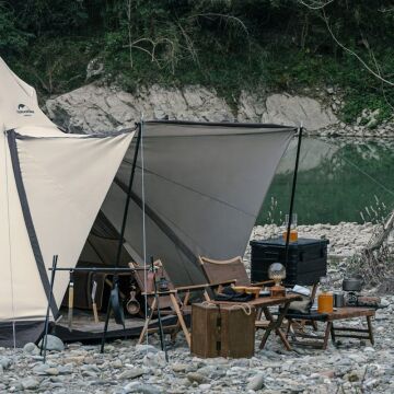 Naturehike Carpa Bell Glamping 3-4 Kişilik Çift Girişli Aile Çadırı