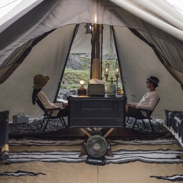 Naturehike Octagon Glamping 5-8 Kişilik Çift Girişli Kar Etekli Soba Çıkışlı Aile Çadırı NH20ZP014