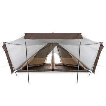 Naturehike Octagon Glamping 5-8 Kişilik Çift Girişli Kar Etekli Soba Çıkışlı Aile Çadırı NH20ZP014
