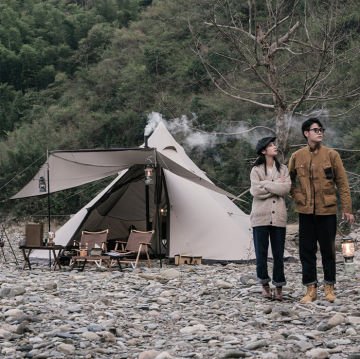 Naturehike Octagon Glamping 5-8 Kişilik Çift Girişli Kar Etekli Soba Çıkışlı Aile Çadırı NH20ZP014