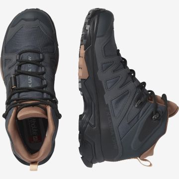 Salomon X Ultra 4 Mid W Ebony/Mocha Mousse/Almond Gore-Tex Kadın Outdoor Bot - L41295600