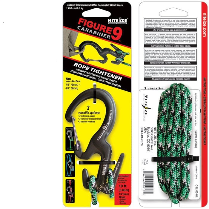 Nite-ize Figure 9 Carabiner Large Black With