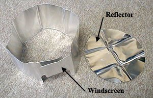 MSR Solid Heat Reflector with Windscreen Ocak Rüzgarlığı Gümüş