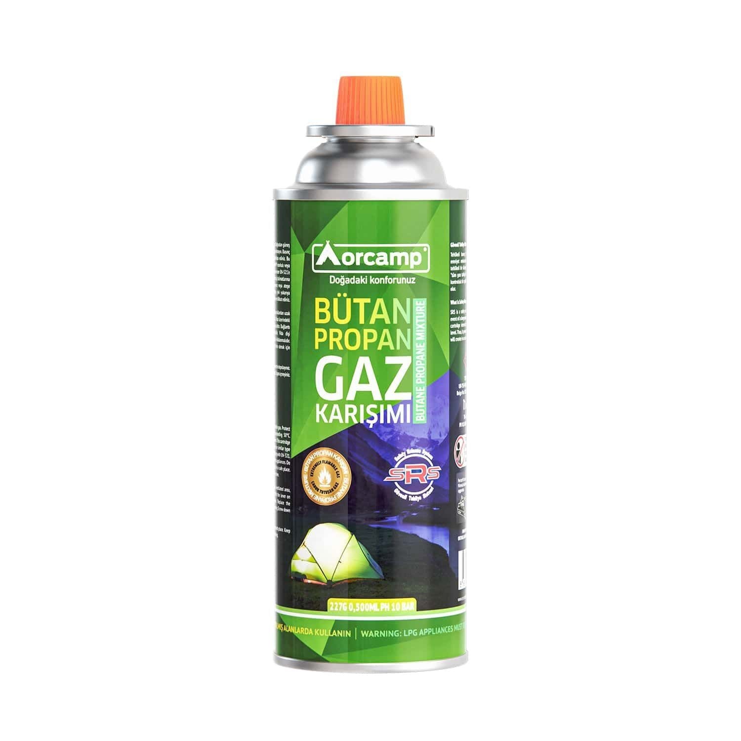 Orcamp Orgaz 227 Gram Valfli Gaz Ocak Kartuşu KTS-227