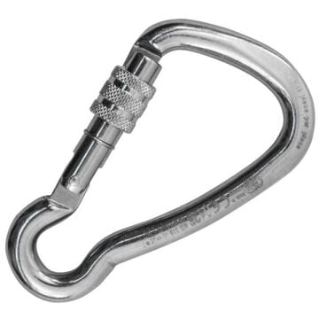 Kong Harness Inox Parlak Vidalı Screw Sleeve Kilitli 15 kN AISI 316 Paslanmaz Çelik Asimetrik Karabina 535ED0PP5KK