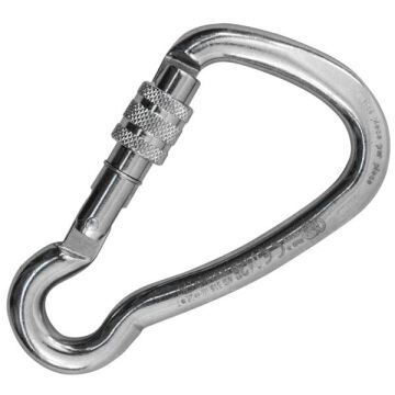 Kong Harness Inox Parlak Vidalı Screw Sleeve Kilitli 15 kN AISI 316 Paslanmaz Çelik Asimetrik Karabina 535ED0PP5KK