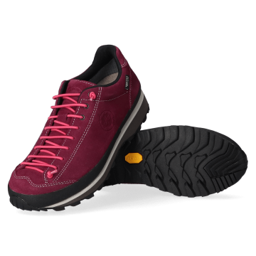 Lomer Italy Bio Naturale MTX Waterproof Vibram Full Çarşak Deri Kadın Ayakkabı Cardinal/Pink