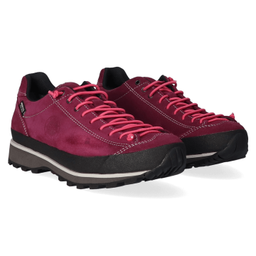 Lomer Italy Bio Naturale MTX Waterproof Vibram Full Çarşak Deri Kadın Ayakkabı Cardinal/Pink