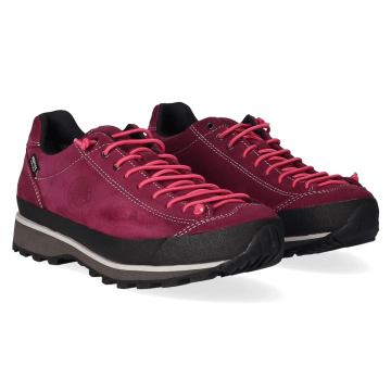 Lomer Italy Bio Naturale MTX Waterproof Vibram Full Çarşak Deri Kadın Ayakkabı Cardinal/Pink
