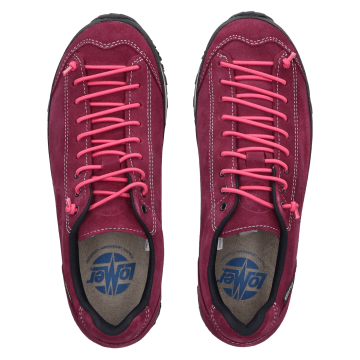 Lomer Italy Bio Naturale MTX Waterproof Vibram Full Çarşak Deri Kadın Ayakkabı Cardinal/Pink