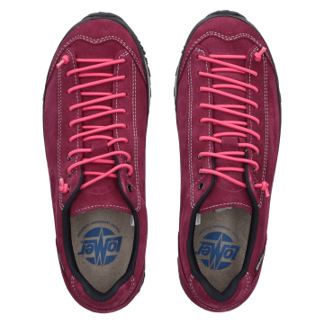 Lomer Italy Bio Naturale MTX Waterproof Vibram Full Çarşak Deri Kadın Ayakkabı Cardinal/Pink
