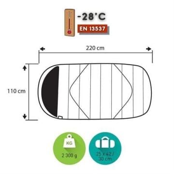 Trimm Divan -28'C XL Uyku Tulumu - Kırmızı MZ
