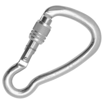 Kong Harness Alu Parlak Vidalı Screw Sleeve Kilitli 22 kN Alüminyum Asimetrik Karabina EN 362/B 735LA0PPPKK