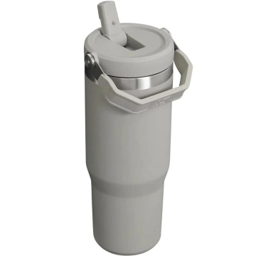 Stanley The IceFlow Flip Straw Pipetli Termos Bardak 0,89 LT Kül Rengi