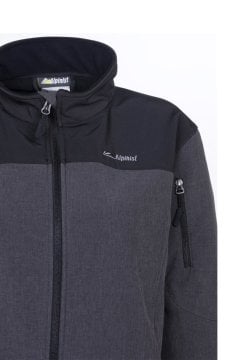ALPİNİST Alpine Erkek Softshell Ceket Antrasit-Siyah