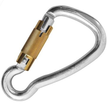 Kong Harness Carbon Parlak Auto Block Otomatik 3 Kilitli 22 kN Karbon Çelik Asimetrik Karabina EN 362/B 435LR011PKK