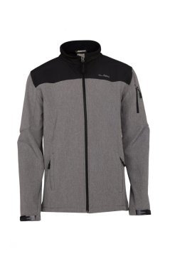 ALPİNİST Alpine Erkek Softshell Ceket Gri-Siyah