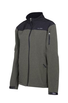 ALPİNİST Alpine Erkek Softshell Ceket Haki-Siyah