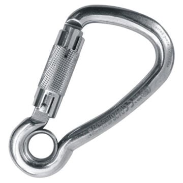 Kong Harness Eye Inox Parlak Auto Block Otomatik 3 Kilitli 28 kN AISI 316 Paslanmaz Çelik Asimetrik Gözlü Karabina EN 362/T 535LRGPP5KK