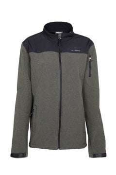 ALPİNİST Alpine Erkek Softshell Ceket Haki-Siyah