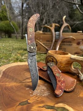 Kam Altay Model Damascus Çelik