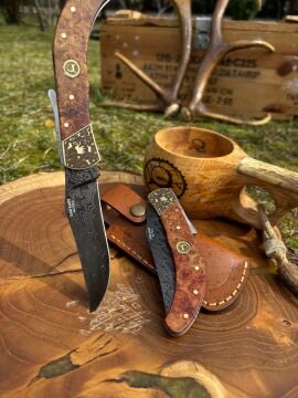 Kam Altay Model Damascus Çelik