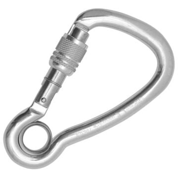 Kong Harness Eye Alu Parlak Vidalı Screw Sleeve Kilitli 22 kN Alüminyum Asimetrik Gözlü Karabina EN 362/T 735LAGPPPKK