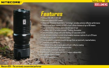 Nitecore Ec11 900 Lümen El Feneri
