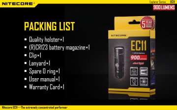 Nitecore Ec11 900 Lümen El Feneri