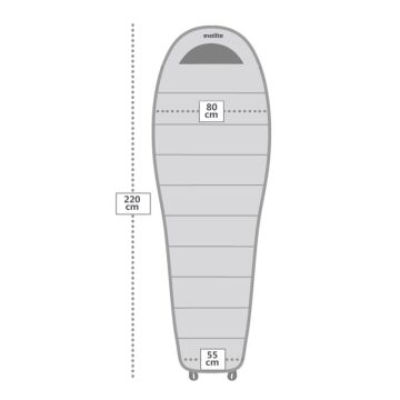 Evolite Dreamer Ultralight -32ºC Uyku Tulumu - Mavi Sol MZ