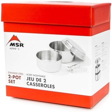MSR Alpine 2 Pot Set Yemek Seti Gümüş