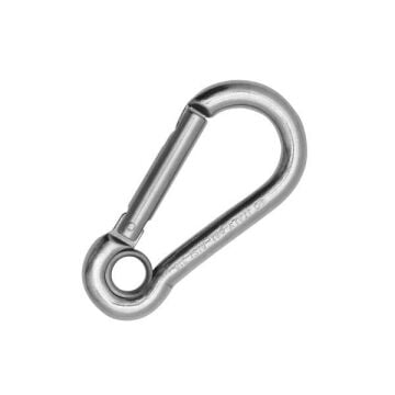 Kong Classic Eye Parlak AISI 316 Paslanmaz Çelik Simetrik Gözlü Karabina 12 kN 103 mm Keylock 555I0GPP0KK